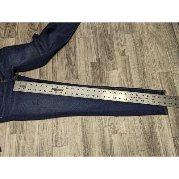 American Eagle Size 4 Regular Stretch Skinny Denim Blue Jeans Jeggings - Picture 11 of 13